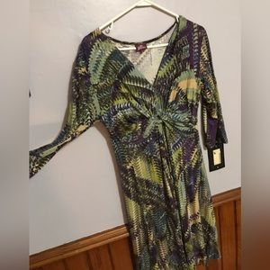 Salaam twist front dress
